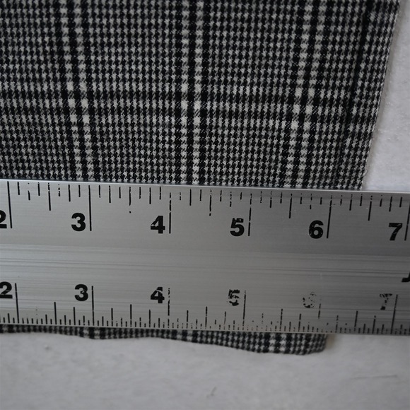 Nordstrom 10 Gray Wool Flannel Glenn Check Skinny Dress Womens Pants - Picture 5 of 9